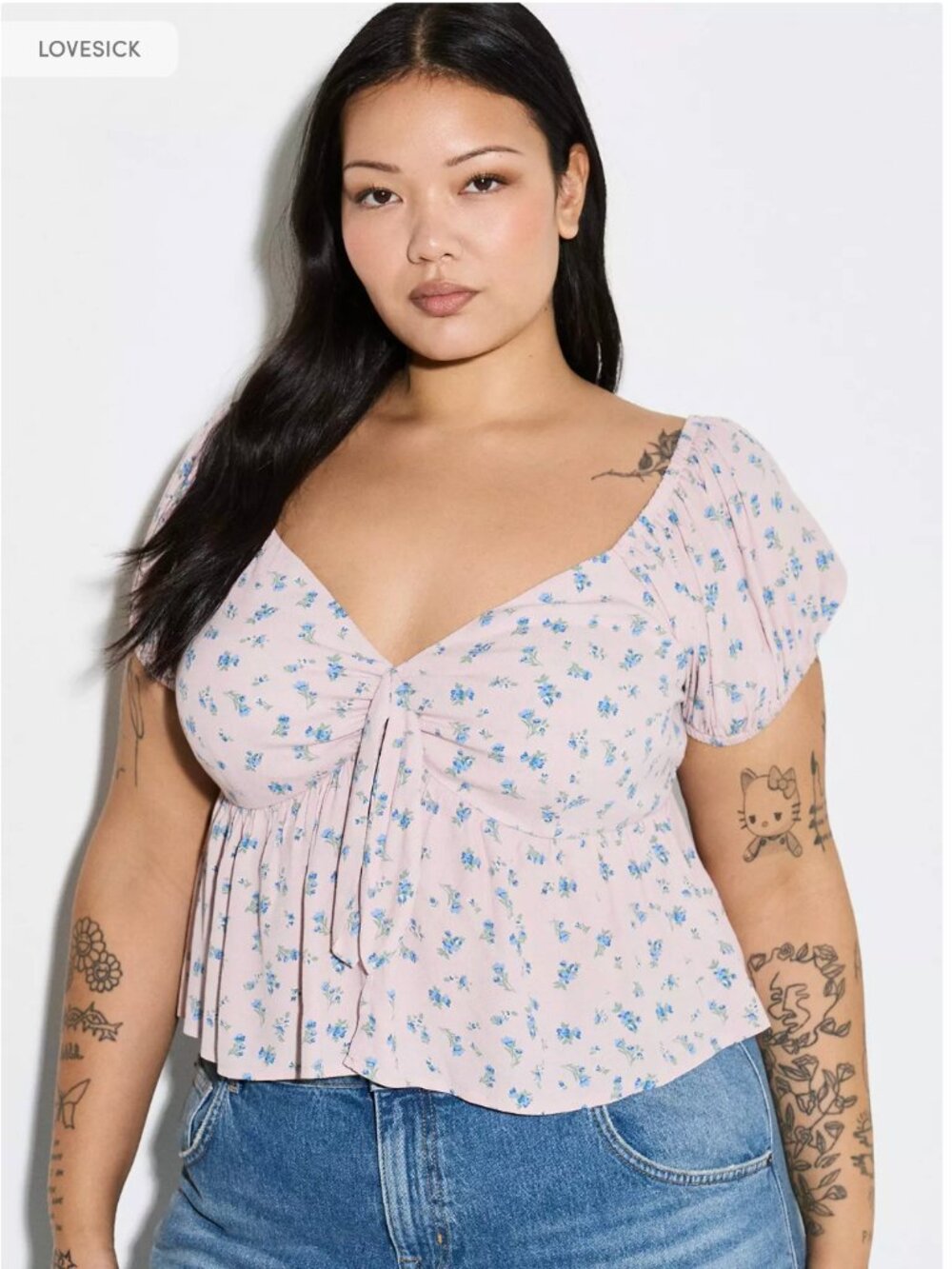 LoveSick Knot Front Flyaway Top Size 5 - Picture 2 of 8